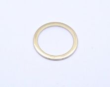 750er Gold Ring (flache Form), 1,8g., RG 53