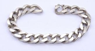 Panzer Armband, Silber 0.925, L. 23cm, B. 11mm, 77,5g.