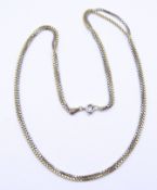 2-reihige bicolor Gold Halskette 0.750, 17,3g., L. 44,5cm