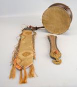 Schwerthaken und Ritualtrommel Tibet 18/19 Jh.