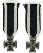 Preußen, Eisernes Kreuz 1914 2. Klasse, Reduktion \Prinzengröße\, magnetisch, am Kämpferband, Maße c