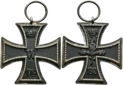 Preußen, Eisernes Kreuz 1914, 2. Klasse, Punze \Z\ im Bandring, OEK 1909, Zustand 2.