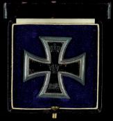 Preußen, Eisernes Kreuz 1914 1. Klasse, flache Form, magnetisch, rückseitig Herstellerzeichen \Fr\ u
