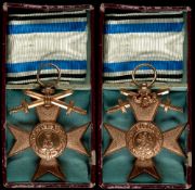 Bayern, Militär-Verdienstkreuz 3. Klasse, mit Schwertern, mit Band im Original-Verleihungsetui, OEK