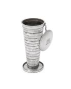 AN EDWARDIAN SILVER TELESCOPIC TRAVELLING BEAKER, SAMPSON MORDAN & CO.