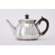 AN EDWARDIAN SILVER RIBBED CIRCULAR TEA POT, EDWARD BARNARD & SONS LTD - Image 2 of 2