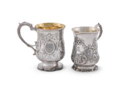 A VICTORIAN SILVER CHRISTENING MUG, HENRY WILKINSON & CO.