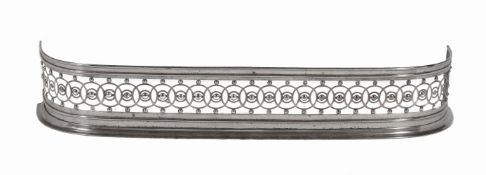 A Regency pierced steel fender