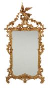 A pair of modern Italian giltwood wall mirrors in Chippendale style