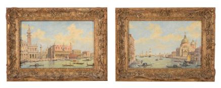 Italian School (20th century), Two Venetian views