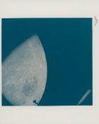 Moon view after the trans-earth injection, Apollo 13, 11-17 Apr 1970