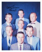 Portrait of the Mercury Seven astronauts, SIGNED by Walter Schirra, Mercury Programme, 1960s
