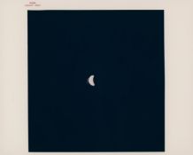'Ghost' Earth reflecting in the spacecraft's window, Apollo 13, 11-17 Apr 1970