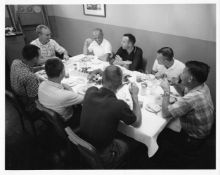 Breakfast on the morning of the first US space flight, Mercury Redstone 3, 5 May 1961