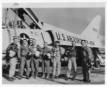 Portrait of the Original Seven Mercury astronauts, Mercury Programme, Jan 1961