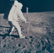 The last photograph of Buzz Aldrin on the lunar surface, Apollo 11, 16-24 Jul 1969