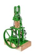 A well-engineered 1 inch scale freelance model of a trapezium connecting rod steam engine