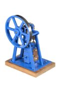 A well engineered model of an over-type vertical steam engine