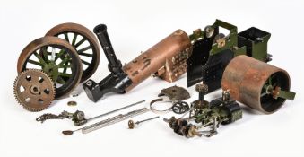 A part built 2 inch scale model of an Aveling and Porter Type A D steam Roller