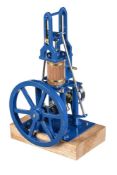 A well-engineered 1 inch scale freelance model of a trapezium connecting rod steam engine