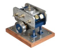 A well engineered model of 'The Middleton V4' Oscillating marine engine