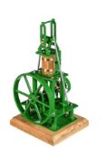 A well-engineered 1 inch scale freelance model of a trapezium connecting rod steam engine