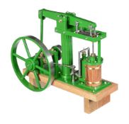 A freelance well engineered model of a live steam beam engine