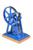 A well engineered model of an over-type vertical steam engine