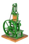 A well-engineered 1 inch scale freelance model of a trapezium connecting rod steam engine