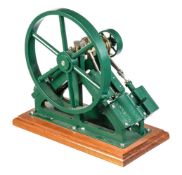 A well-engineered model of a twin diagonal live steam marine engine