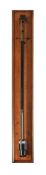 AN EARLY JAPANNED AND LACQUERED BRASS FORTIN-PATTERN LABORATORY/STATION MERCURY STICK BAROMETER