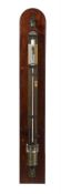 A FINE OXIDISED BRASS NEWMAN-PATTERN MERCURY STATION BAROMETER