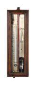 A RARE AMERICAN WALNUT CASED MERCURY ‘UNION’ BAROMETER