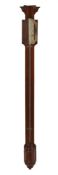 AN INCOMPLETE GEORGE I/II ‘RED WALNUT’ MERCURY STICK BAROMETER