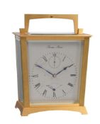 A FINE GILT BRASS EIGHT-DAY CHRONOMETER CARRIAGE TIMEPIECE