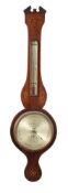 Y TWO MAHOGANY MERCURY WHEEL BAROMETERSB. BIANCHI