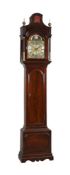 A GEORGE III MAHOGANY EIGHT-DAY LONGCASE CLOCK WITH MOONPHASE