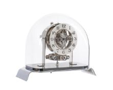 A FINE AND VERY RARE CHROME PLATED BRASS PO1 ATMOS TIMEPIECE