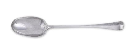 A GEORGE I SILVER HANOVERIAN BASTING SPOON, EDWARD HALL