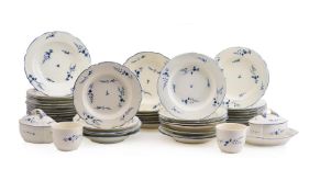 A COMPOSITE CHANTILLY PORCELAIN PART DINNER SERVICE, VARIOUS DATES
