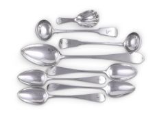 EIGHT PIECES OF SCOTTISH PROVINCIAL FLATWARE