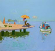 λ Leon Morrocco (Scottish b. 1942), Looking out to Sea