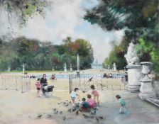 λ Jules Rene Herve (French 1887-1981), Le Grand Basson des Tuileries