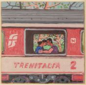 λ Leon Morrocco (Scottish b. 1942), Caress on a Train