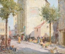 λ William Lee Hankey (British 1869-1952), Pottery and Flowers, Dieppe