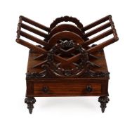 Y A WILLIAM IV ROSEWOOD CANTERBURY, CIRCA 1835