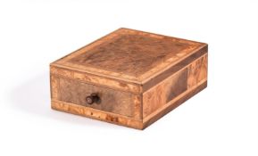 A RARE AMERICAN SPECIMEN WOOD BOX BY ADOLPH SINNING, MID 19TH CENTURY