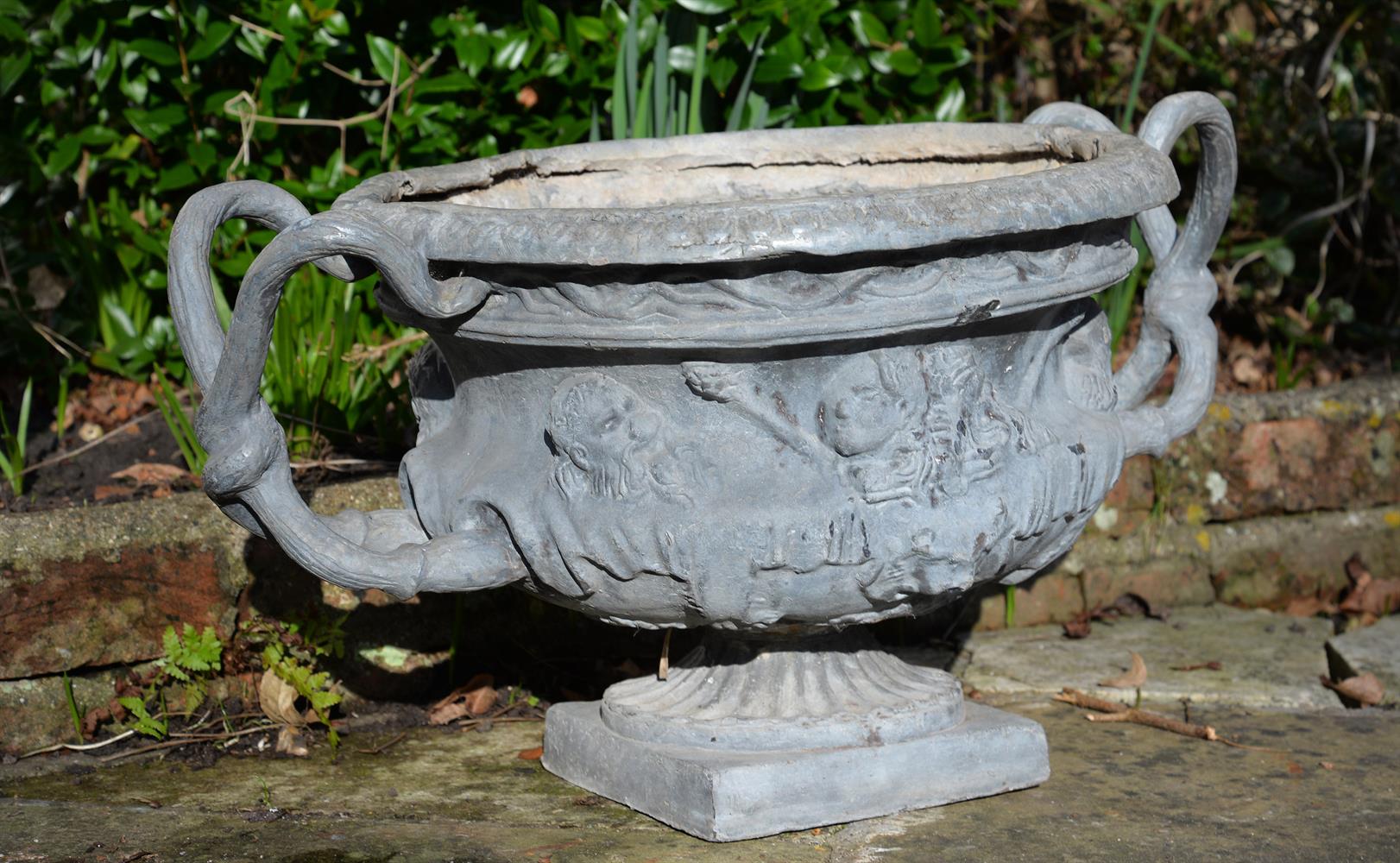 AFTER THE ANTIQUE, A LEAD MODEL OF THE WARWICK VASE PROBABLY EARLY/MID 20TH CENTURY - Image 2 of 2