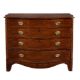 A GEORGE III MAHOGANY CHEST OF DRAWERS - Image 1 of 2