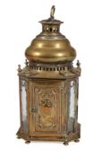 A DUTCH BRASS HALL LANTERN